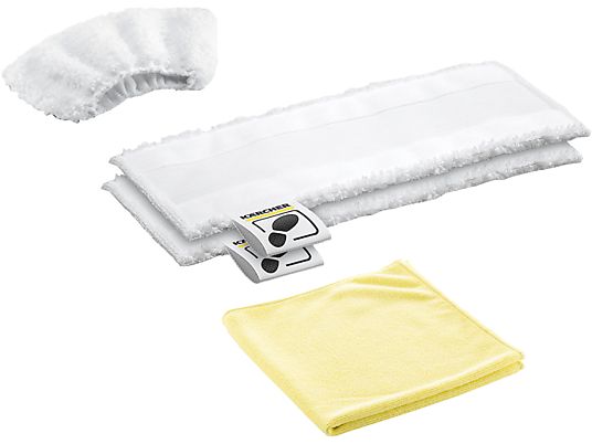 KÄRCHER 2.863-265.0 - Jeu de lingettes microfibres (Blanc/Jaune)