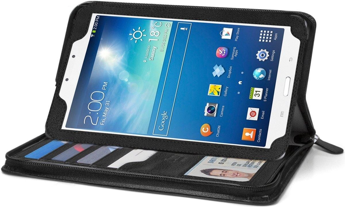 Funda para Galaxy Tab 3 8 pulgadas - iLuv Ceo Folio, 2 ángulos de visión, cierre con cremallera y