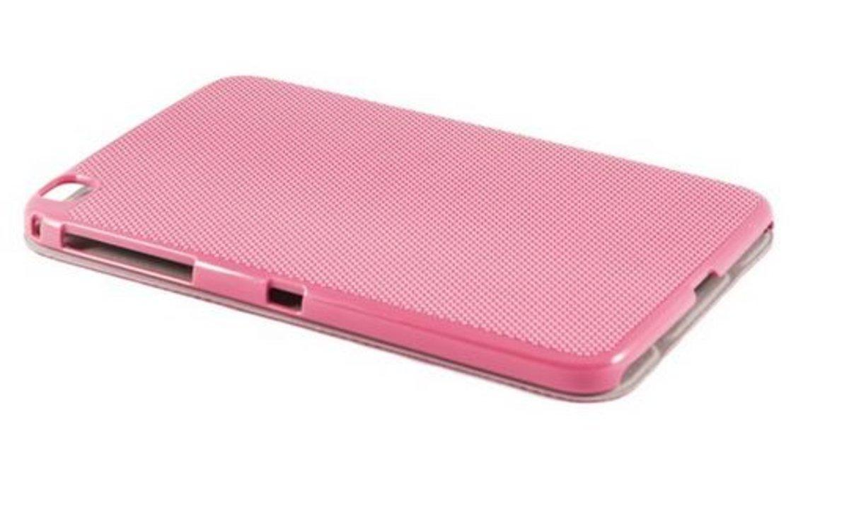 Funda para TAB 3 de 8 pulgadas - Silver Fullcase Grip, rosa, protección integral
