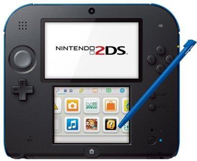 Consola - Nintendo - 2DS, Azul y Negra