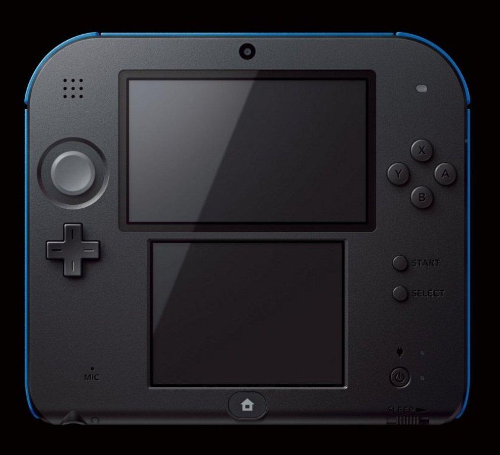 Consola - Nintendo - 2DS, Azul y Negra