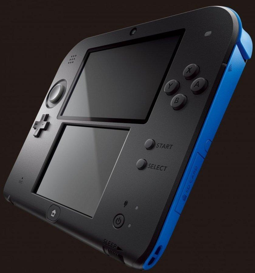 Consola - Nintendo - 2DS, Azul y Negra
