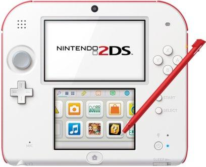Consola - Nintendo - 2DS, Roja y Blanca