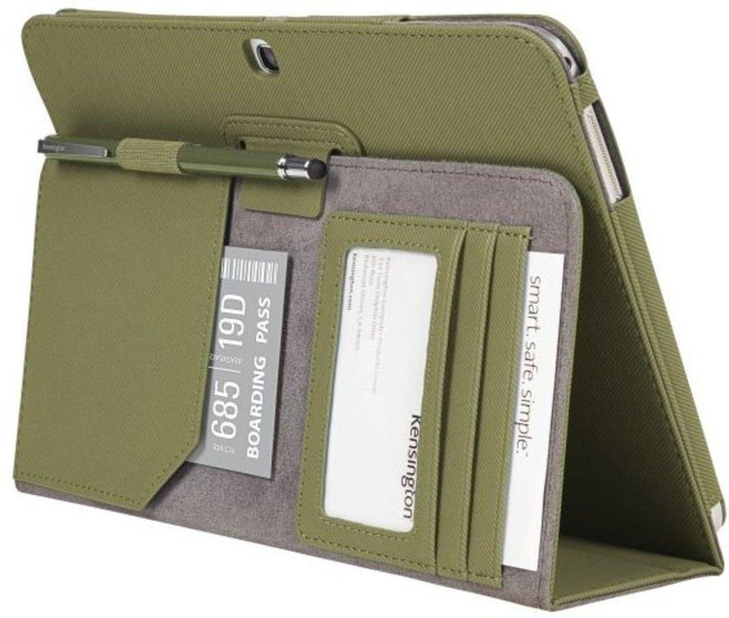 Funda para Galaxy Tab 3 de 10.1 pulgadas - Kensington Comercio, función soporte, color verde oliva