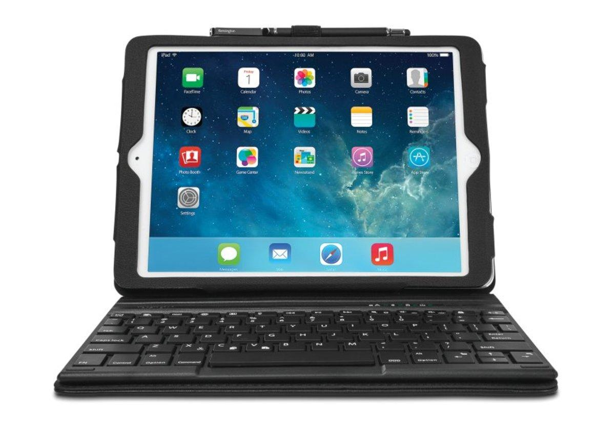 Funda con teclado para iPad Air - Kensington Keyfolio Pro, soporte, inalámbrico, Bluetooth, cuero