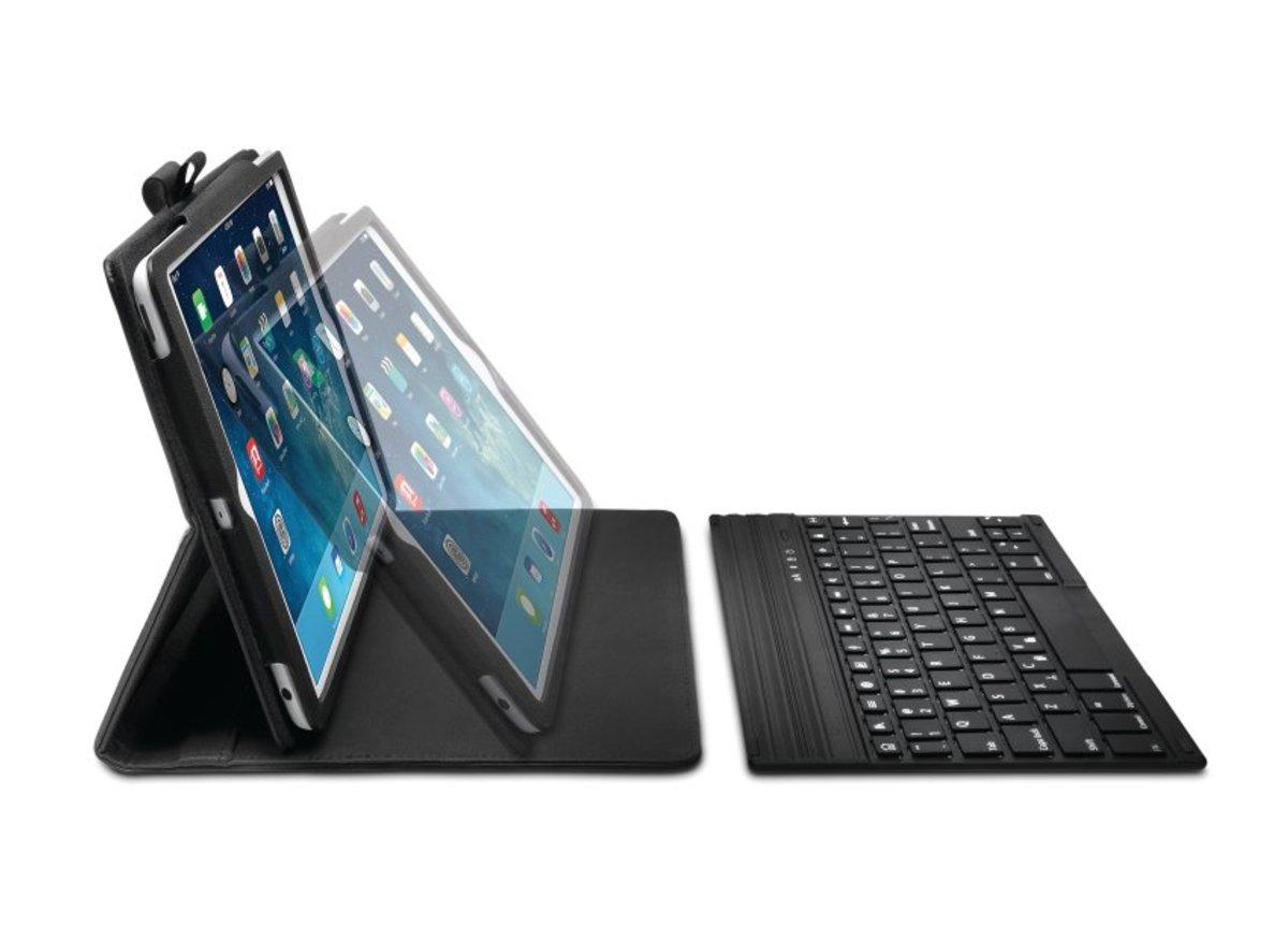 Funda con teclado para iPad Air - Kensington Keyfolio Pro, soporte, inalámbrico, Bluetooth, cuero