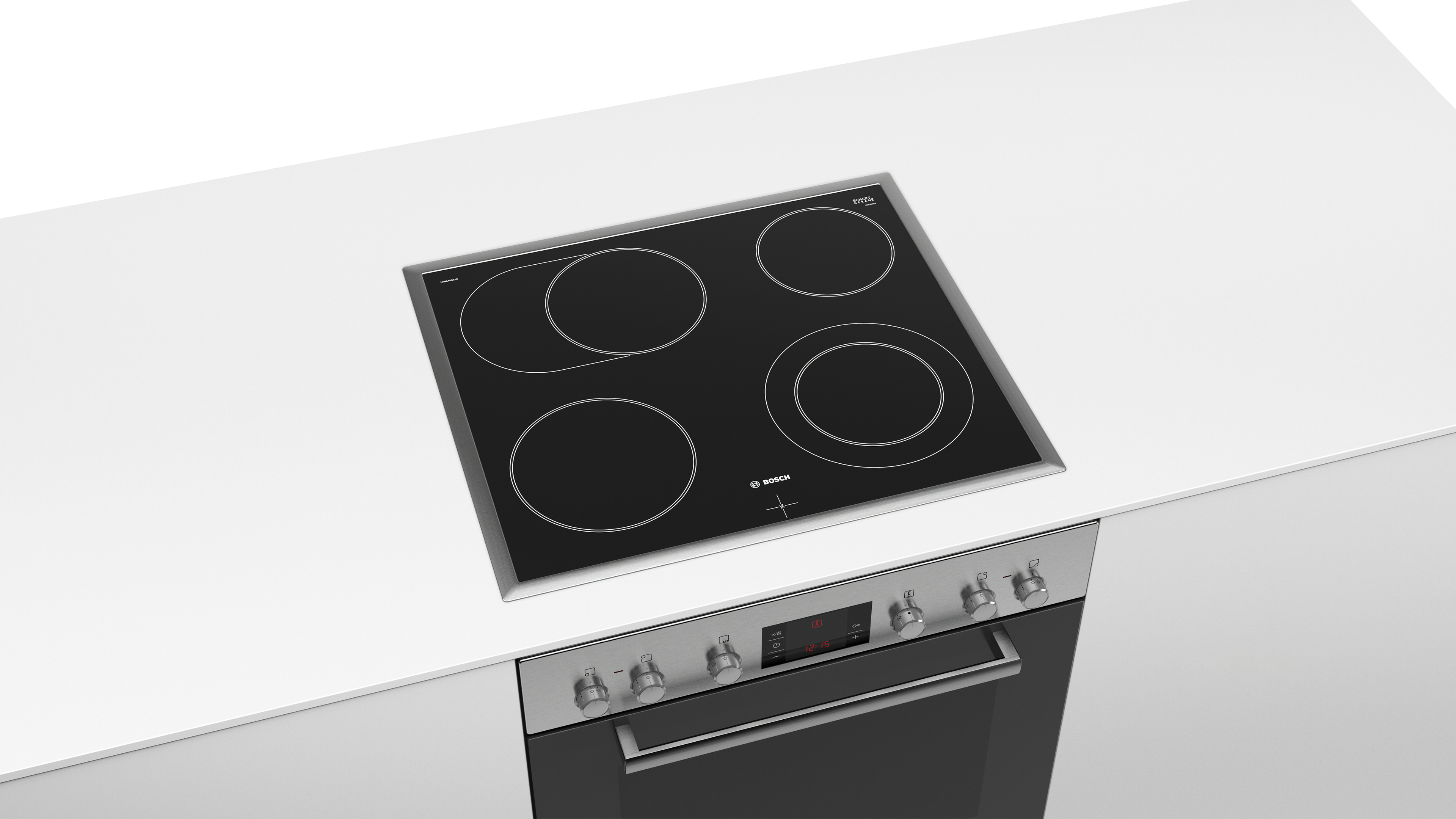 BOSCH HND411LS61 Serie 4, Einbauherdset (Elektrokochfeld, A, 71 l)
