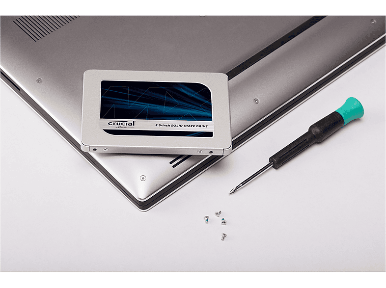 CRUCIAL MX500 Festplatte, 1 TB SSD SATA 6 Gbps, 2,5 Zoll, intern
