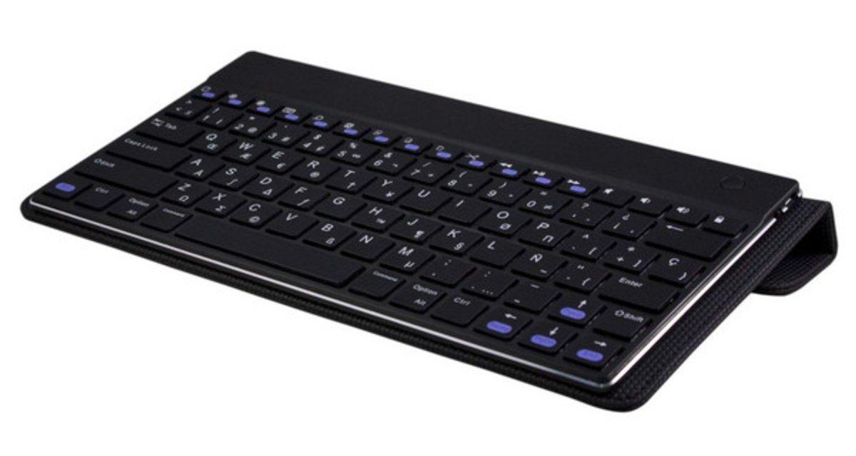 Funda con teclado para tablet de 9,7-10,1 pulgadas - E-vitta KeyTab Advance, negra, interior
