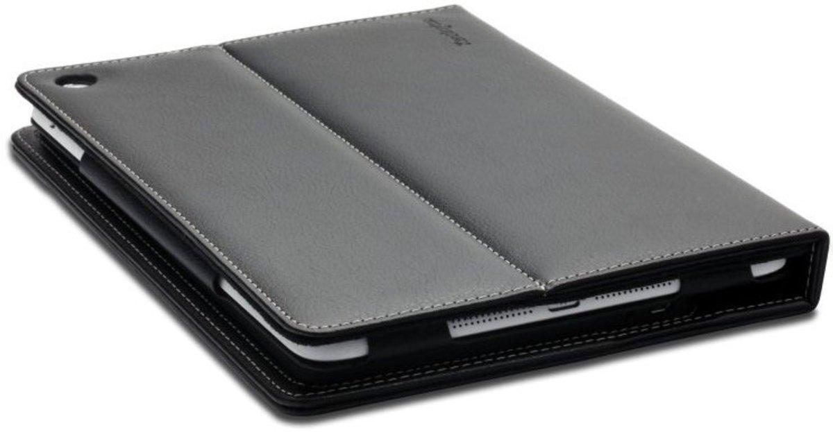 Funda con teclado para iPad Air - Kensington KeyFolio, Bluetooth, soporte ajustable, cuero color
