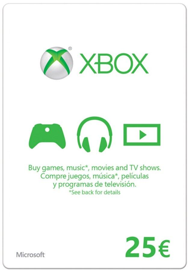 Tarjeta - Microsoft - Xbox Live Gold, 25