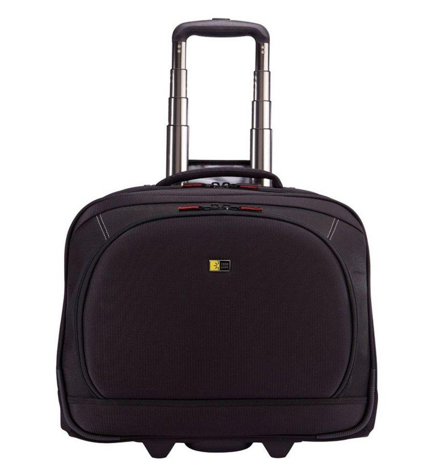 Trolley para portátiles de 15,6 pulgadas y iPad - Case Logic KLR215, negro, nailon