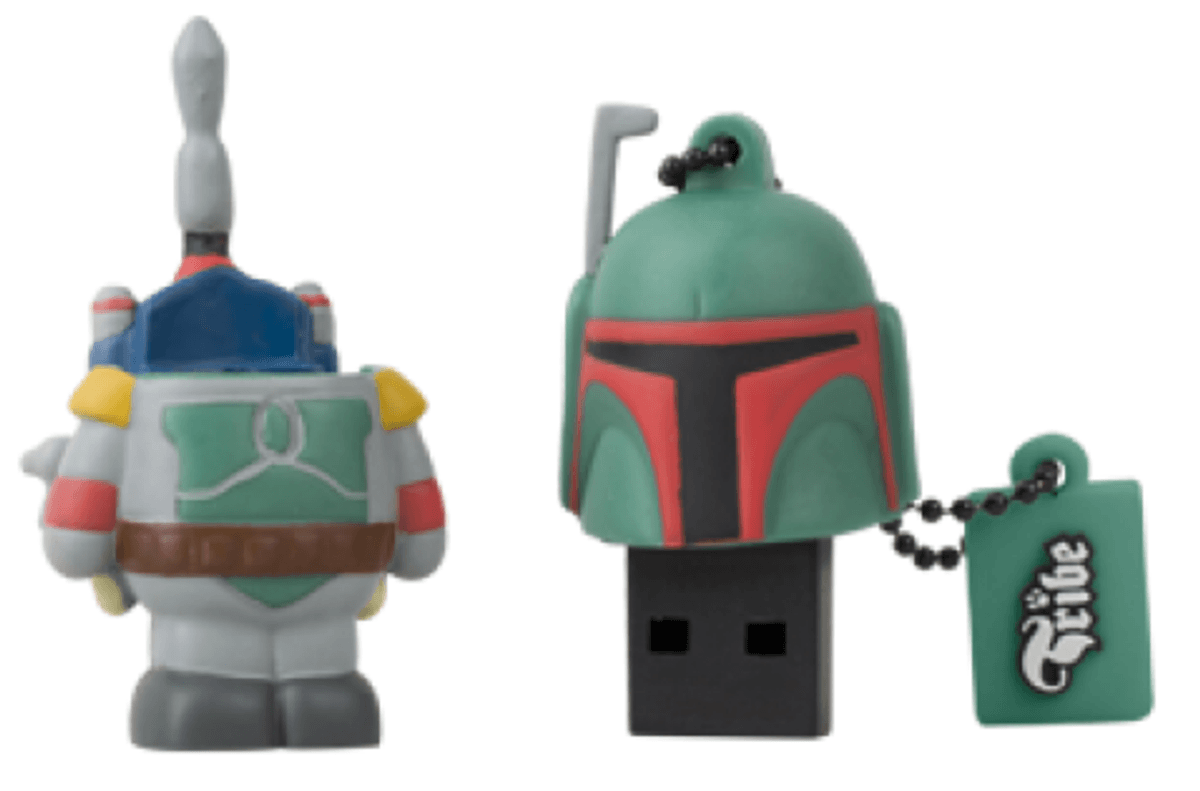 Pendrive 8Gb - Tribe Boba Fett, USB 2.0, Star Wars, goma blanda