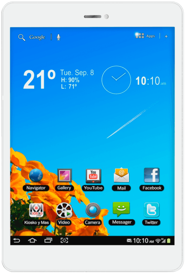 Tablet - Woxter Zielo Tab 80 Quad Core, 8GB, Dual SIM, 3G, función teléfono
