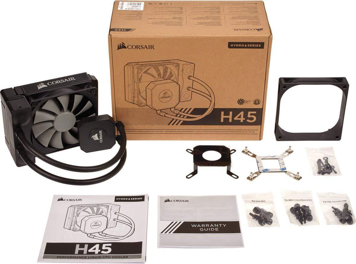 Series Hydro H45 Performance Wasserkühlung, CPU Schwarz CORSAIR
