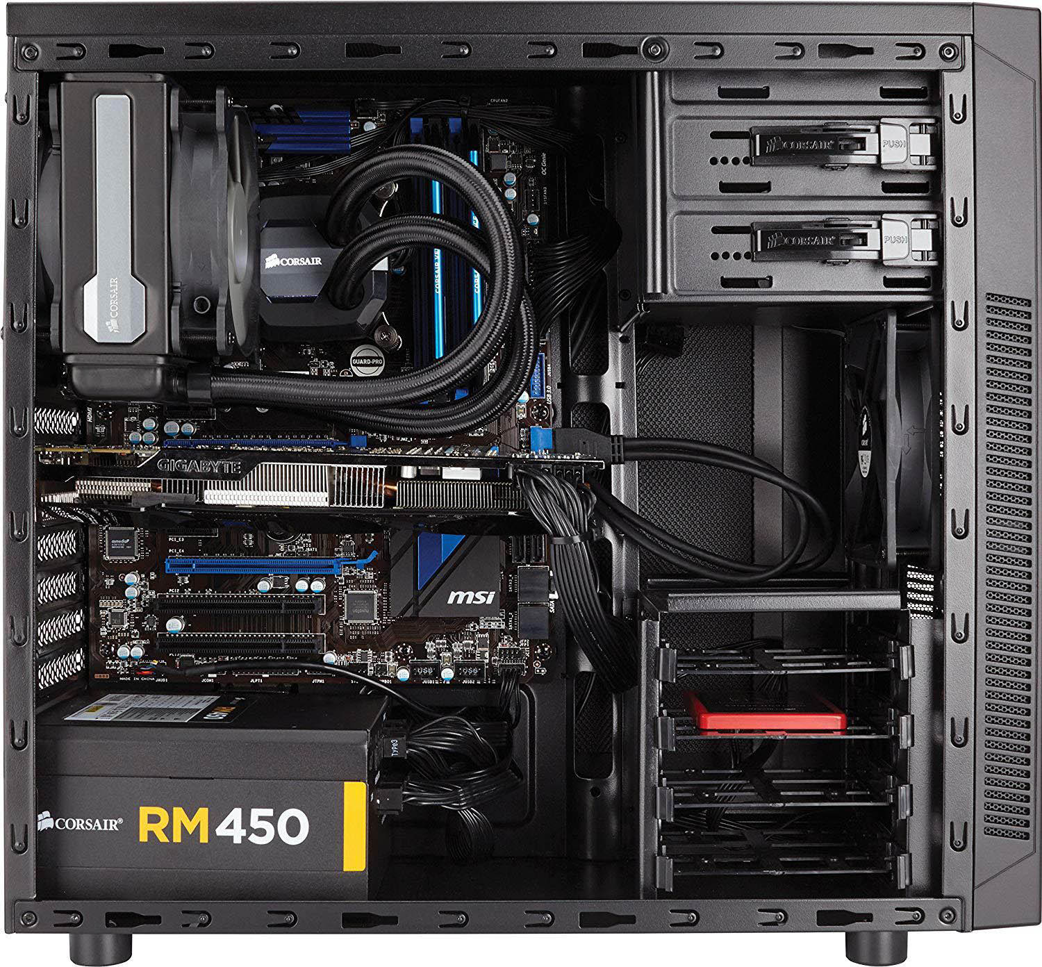 CORSAIR Carbide Series 100R Silent Edition PC-Gehäuse, Schwarz