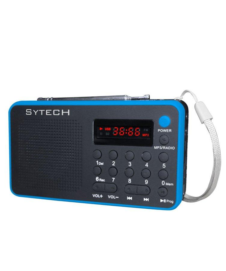 Radio portátil - Sytech SY1638 Azul, Sintonizador FM
