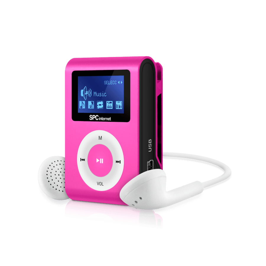 Reproductor MP3 - SPC 8544P Rosa, 4GB