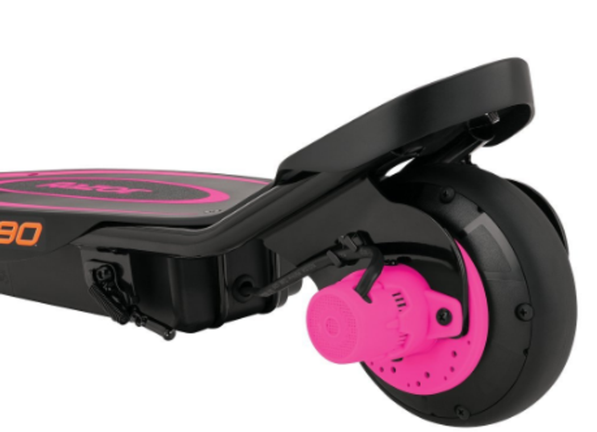 Patinete eléctrico - Razor Power Core E90, Autonomía 80 min, Velocidad 16 Km/h, Cuadro de acero,