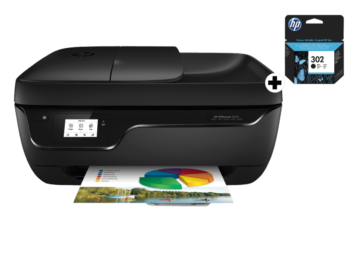 Impresora - HP, OFFICEJET 3834 + CARTUCHO