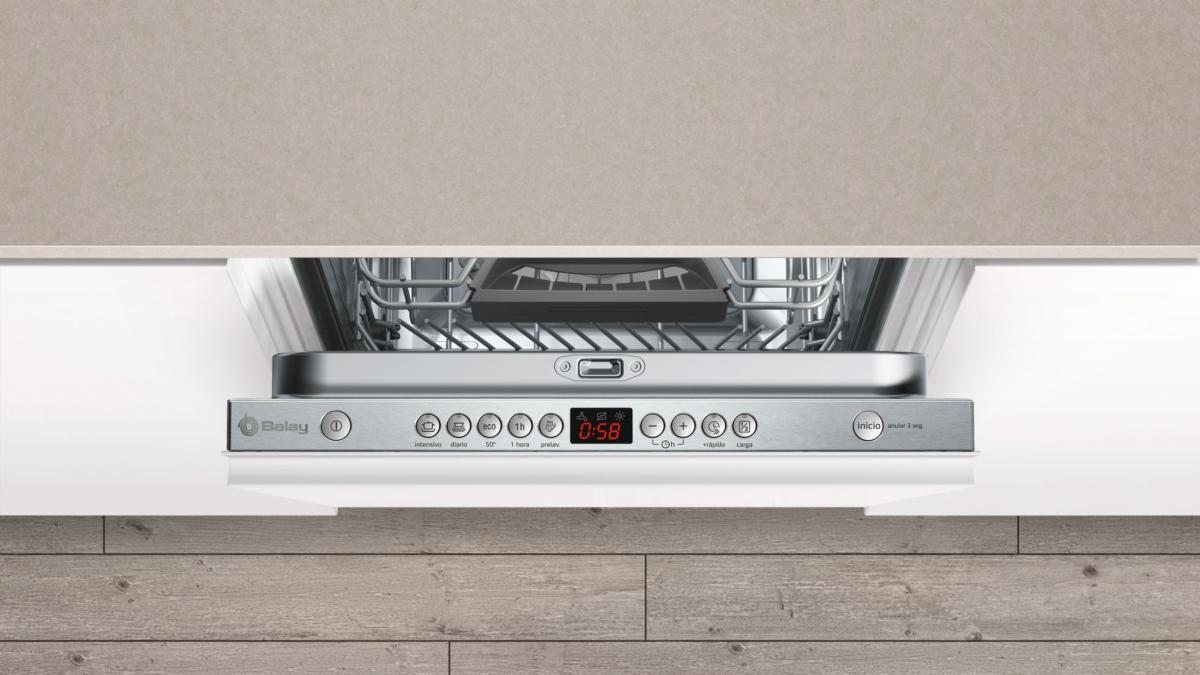Lavavajillas - Balay 3VT532XA, 45 cm, 10 servicios, Programación diferida hasta 24 h, 5