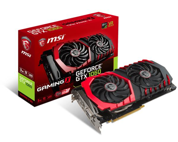 Tarjeta Gráfica - MSI GeForce GTX 1060 GAMING X 3GB