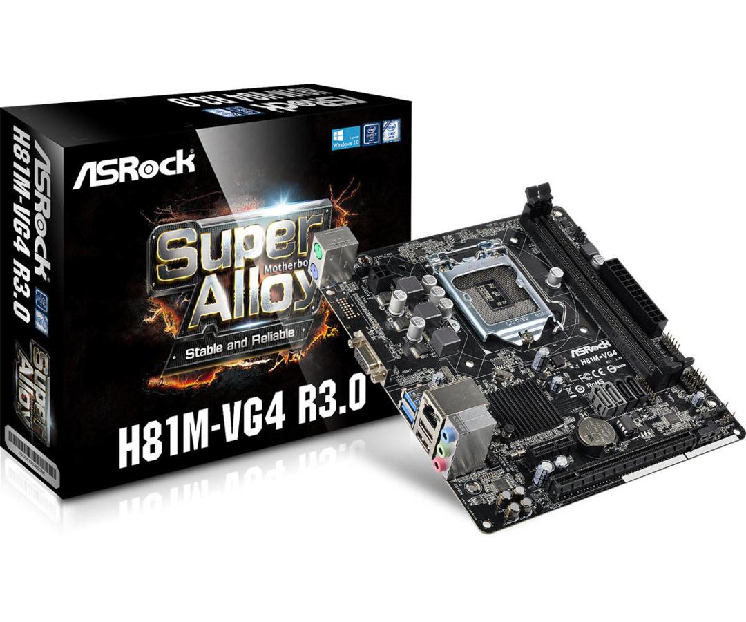 Asrock H81M-VG4 R3.0 Intel H81 Socket H3 (LGA 1150) Micro ATX placa base