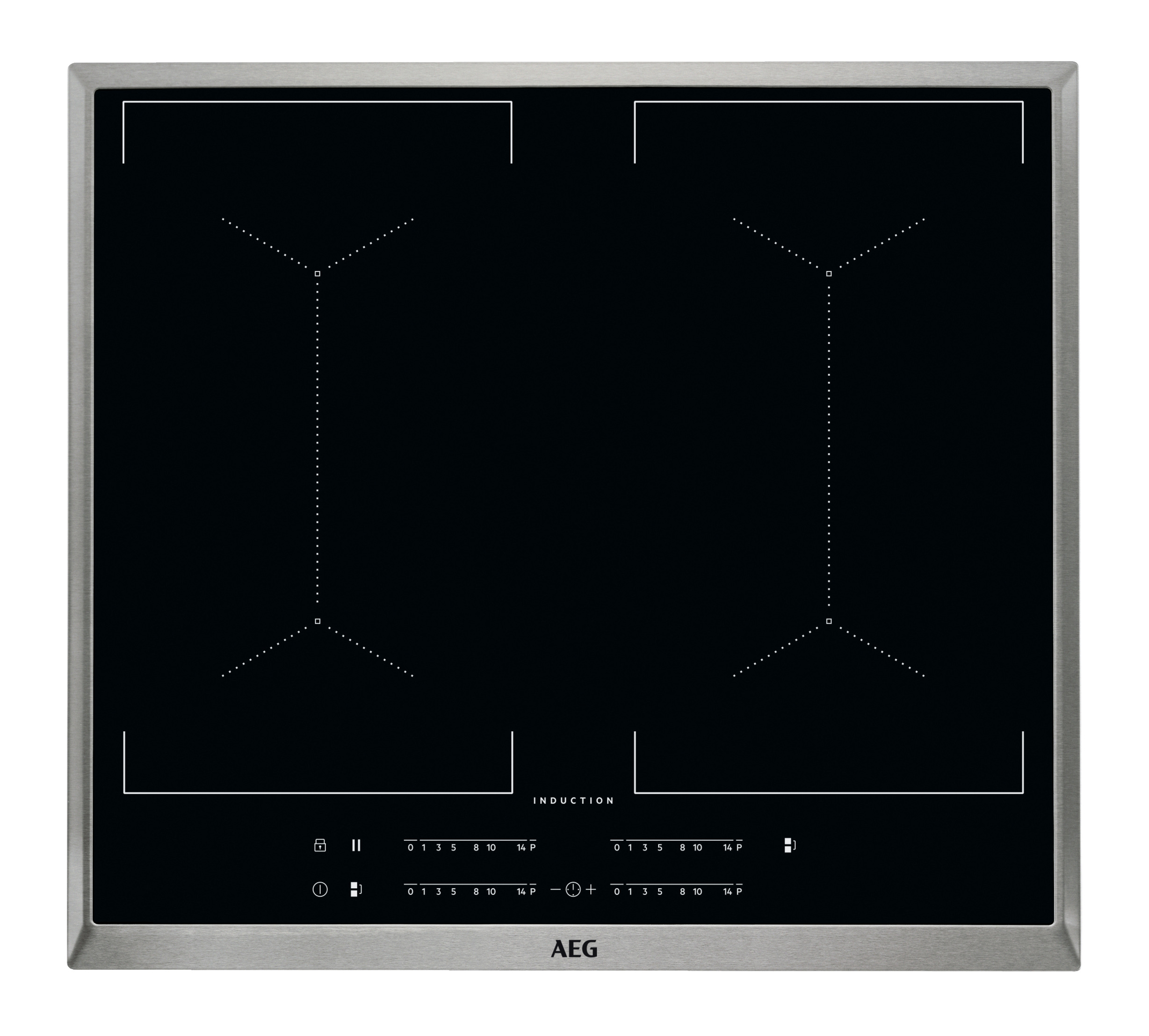 AEG IKE64450XB Induktionskochfeld (576 mm breit, 4 Kochzonen)