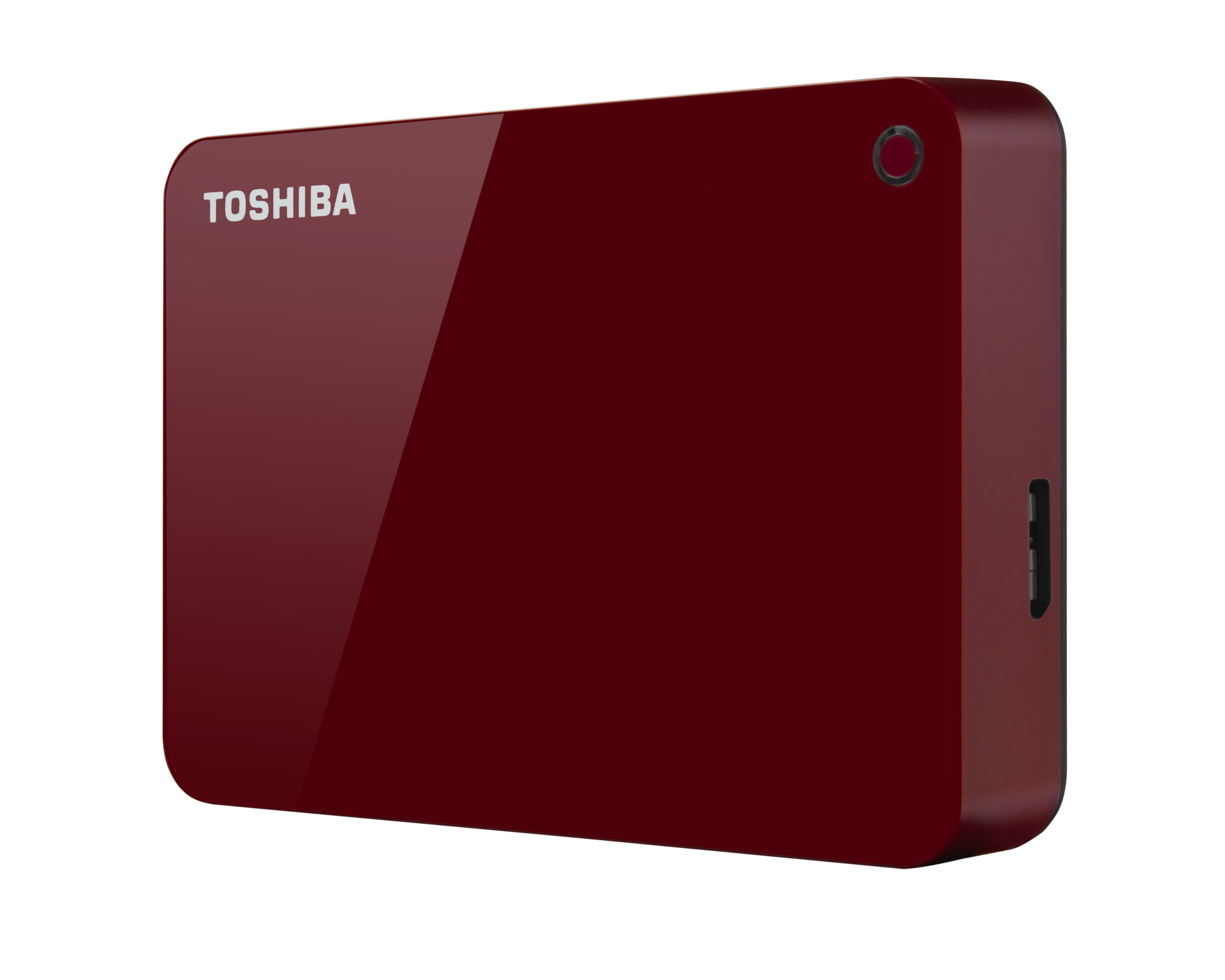 TOSHIBA Canvio Advance Festplatte, 3 TB HDD, 2,5 Zoll, extern, Rot