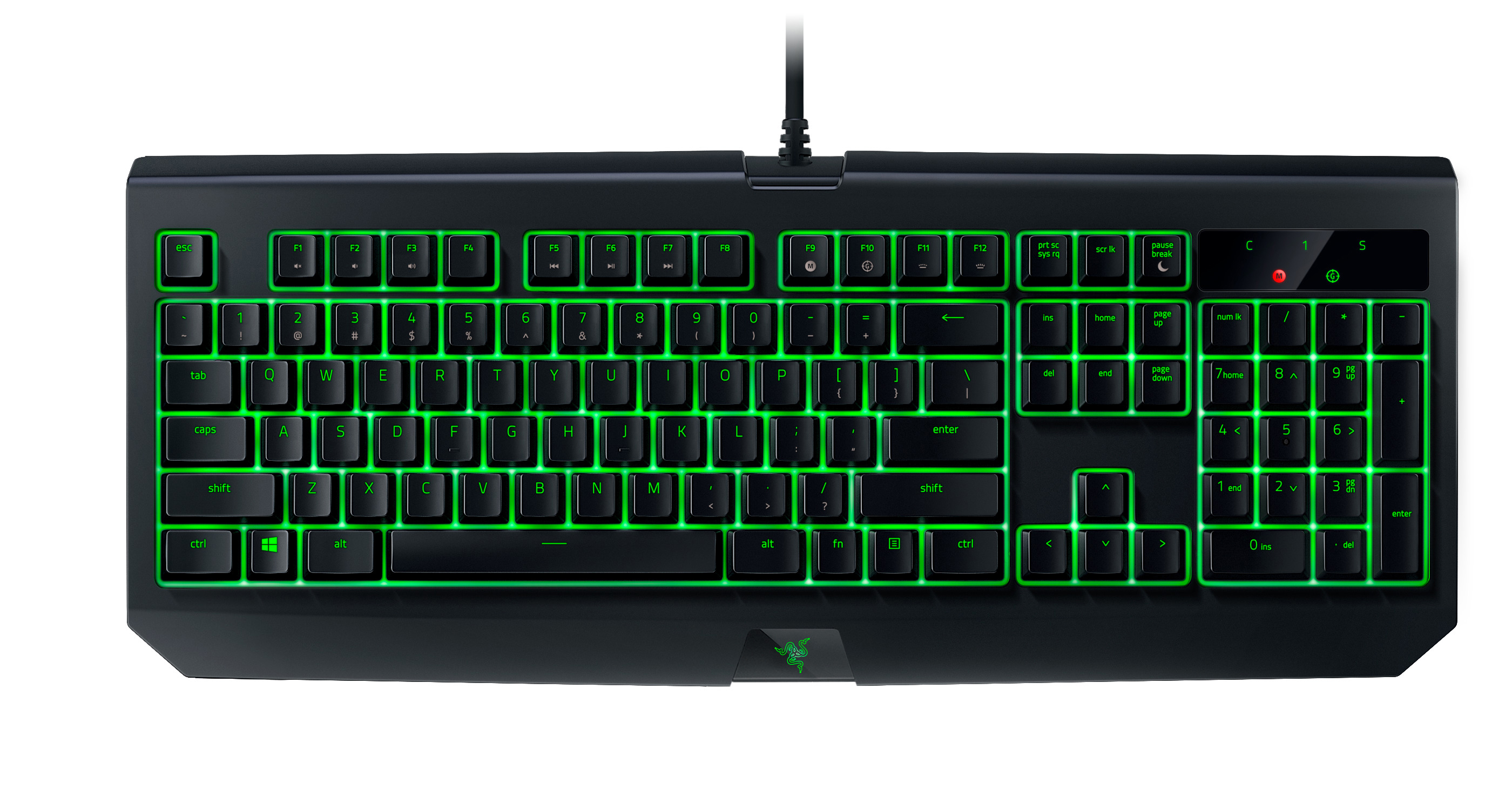 RAZER Blackwidow Ultimate 2017, Tastatur, Mechanisch, Razer Green, Schwarz