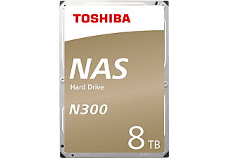 TOSHIBA TOSHIBA N300 - Hard Disk interno - Capacità 8 TB - Argento - Disco rigido (HDD, 8 TB, Argento)