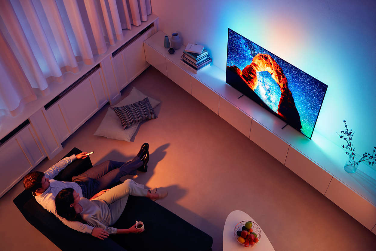 TV OLED 65" - Philips 65OLED803/12, Ultra HD 4K, Ambilight 3 lados, P5 Perfect Picture Engine