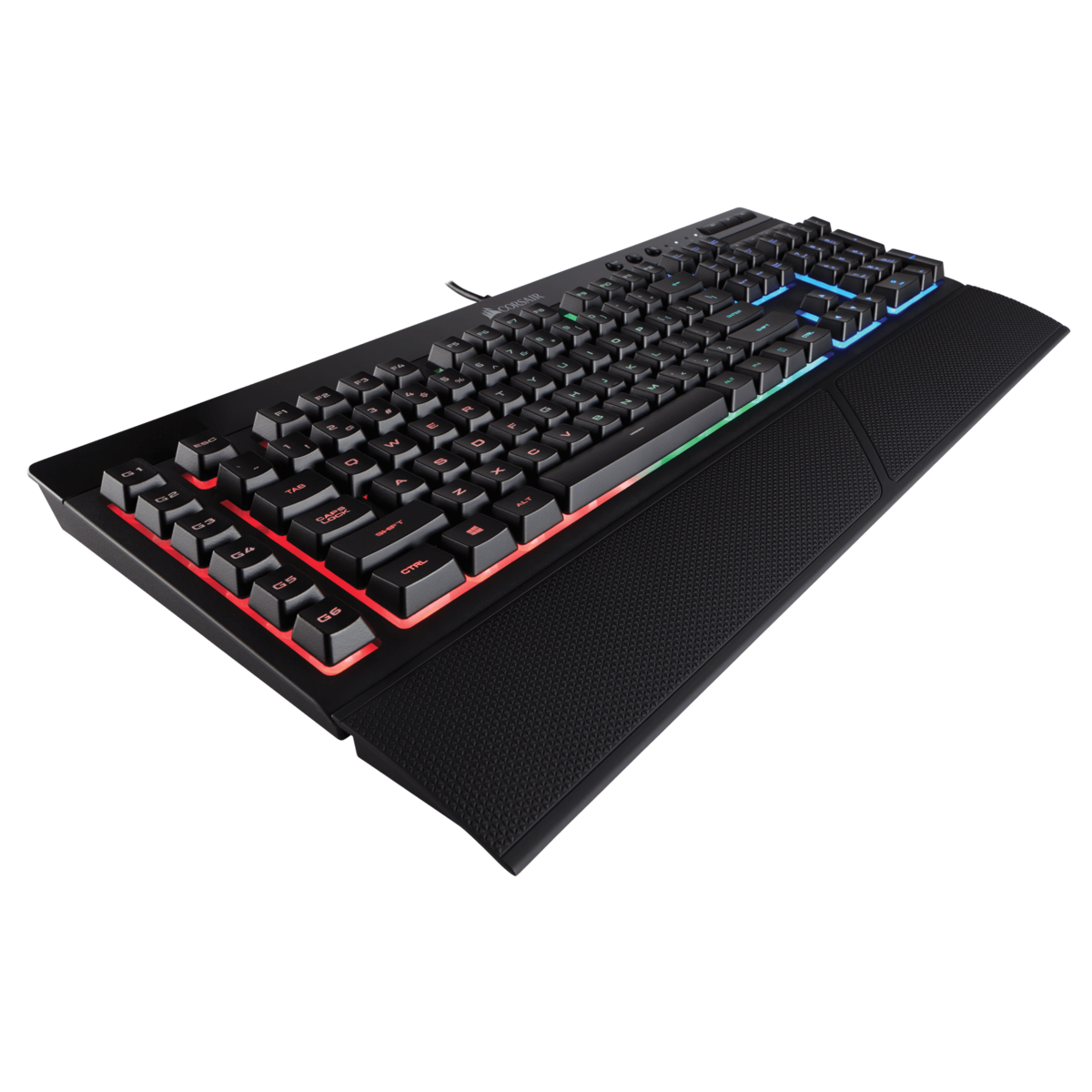 Pack gaming - Corsair Teclado K55 + Ratón Harpoon RGB, Teclas macro programables, Negro