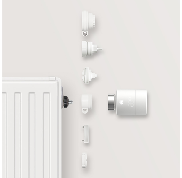 Termostato - Tado º Cabezal Termostático Inteligente Kit de Inicio V3+, LED, Conexión inalámbrica