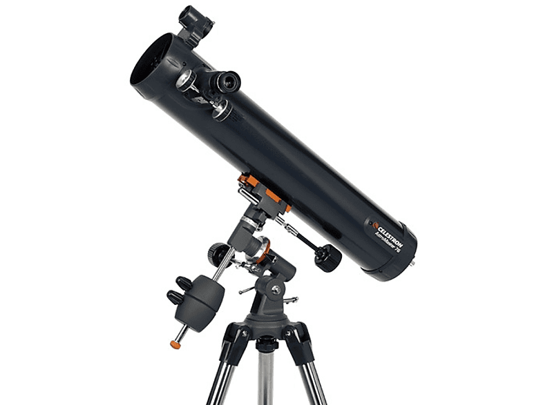 Telescopios - Celestron AstroMaster 76 EQ, Reflector, Azul
