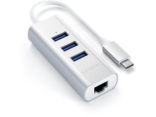 SATECHI ST-TC2N1USB31AS - USB Hub (Silber)