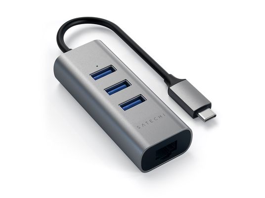 SATECHI Typ-C 2-in-1 USB 3.0 - Hub USB (Spazio grigio)