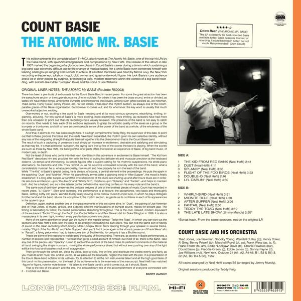 Count Basie Mr.Basie The (Vinyl) - (Ltd.180g Vinyl) - Atomic Farbiges