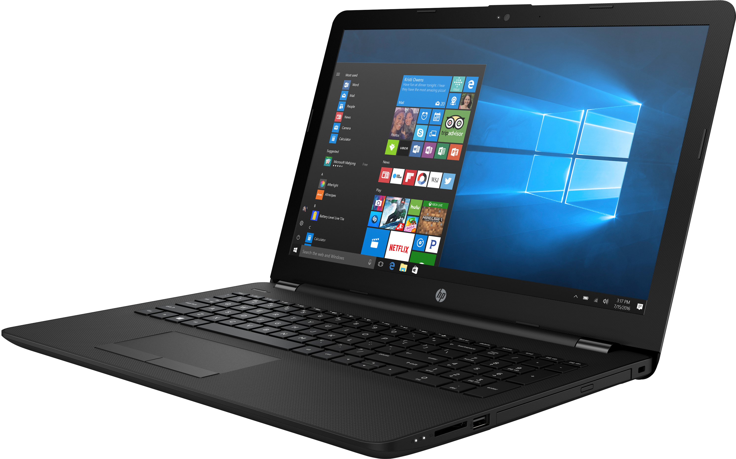 Siyah dizüstü bilgisayar açık, ekranda bir Windows arayüzü gösteriyor.