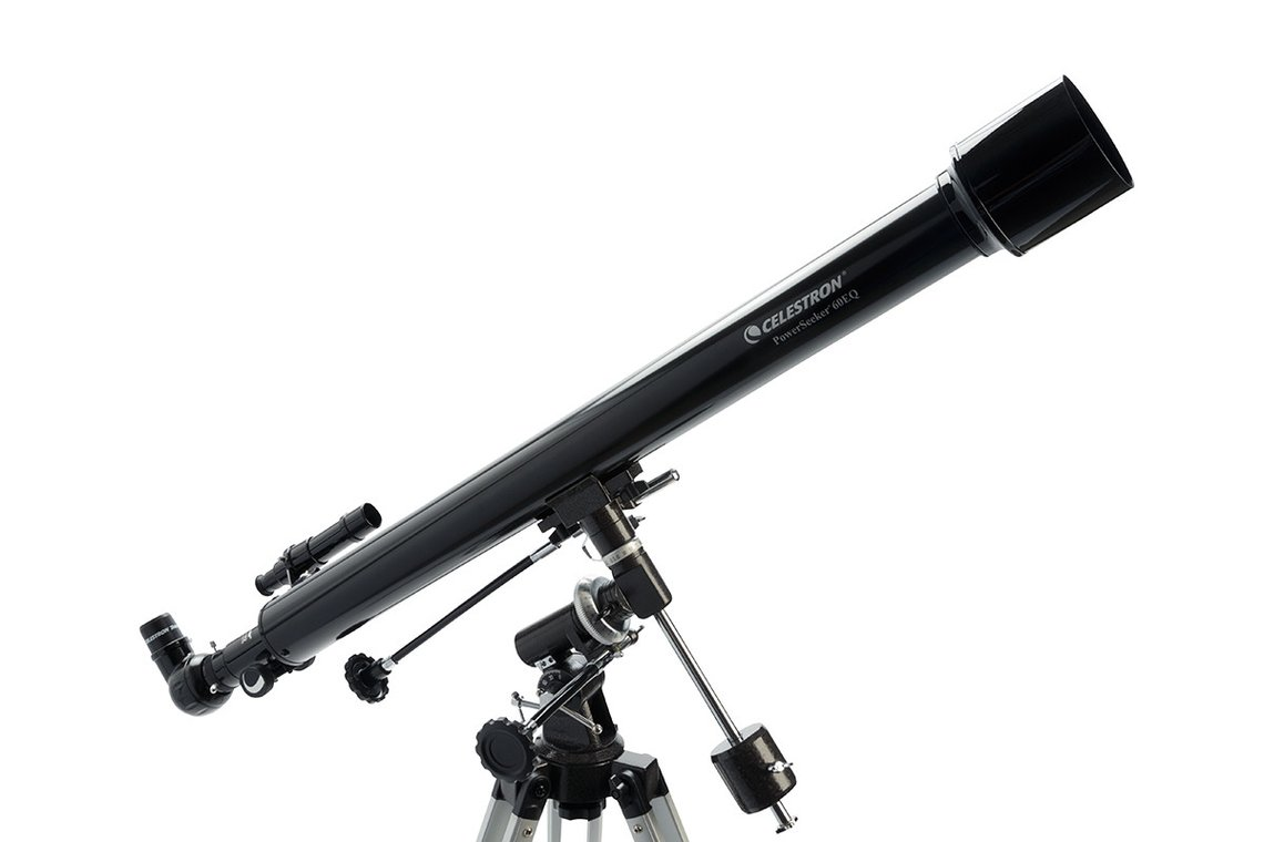 Telescopios - Celestron PowerSeeker 60 EQ, Refractor, Negro