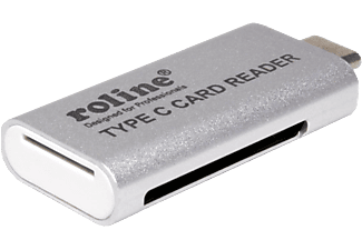 ROLINE Type C Card Reader - Kartenleser (Silber)