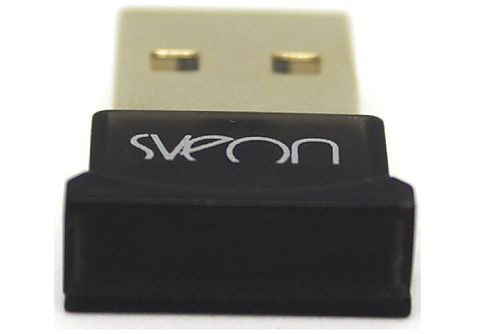 Adaptador Bluetooth - Sveon SCT400, Bluetooth 4.0, Velocidad de transferencia 3 Mbps, Alcance 50 m, Negro