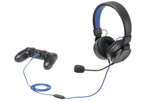 SNAKEBYTE Headset 4 Stereo und abnehmbaren Mikrofon , On-ear Gaming Headset  Schwarz/Blau PlayStation 4 Headsets | MediaMarkt