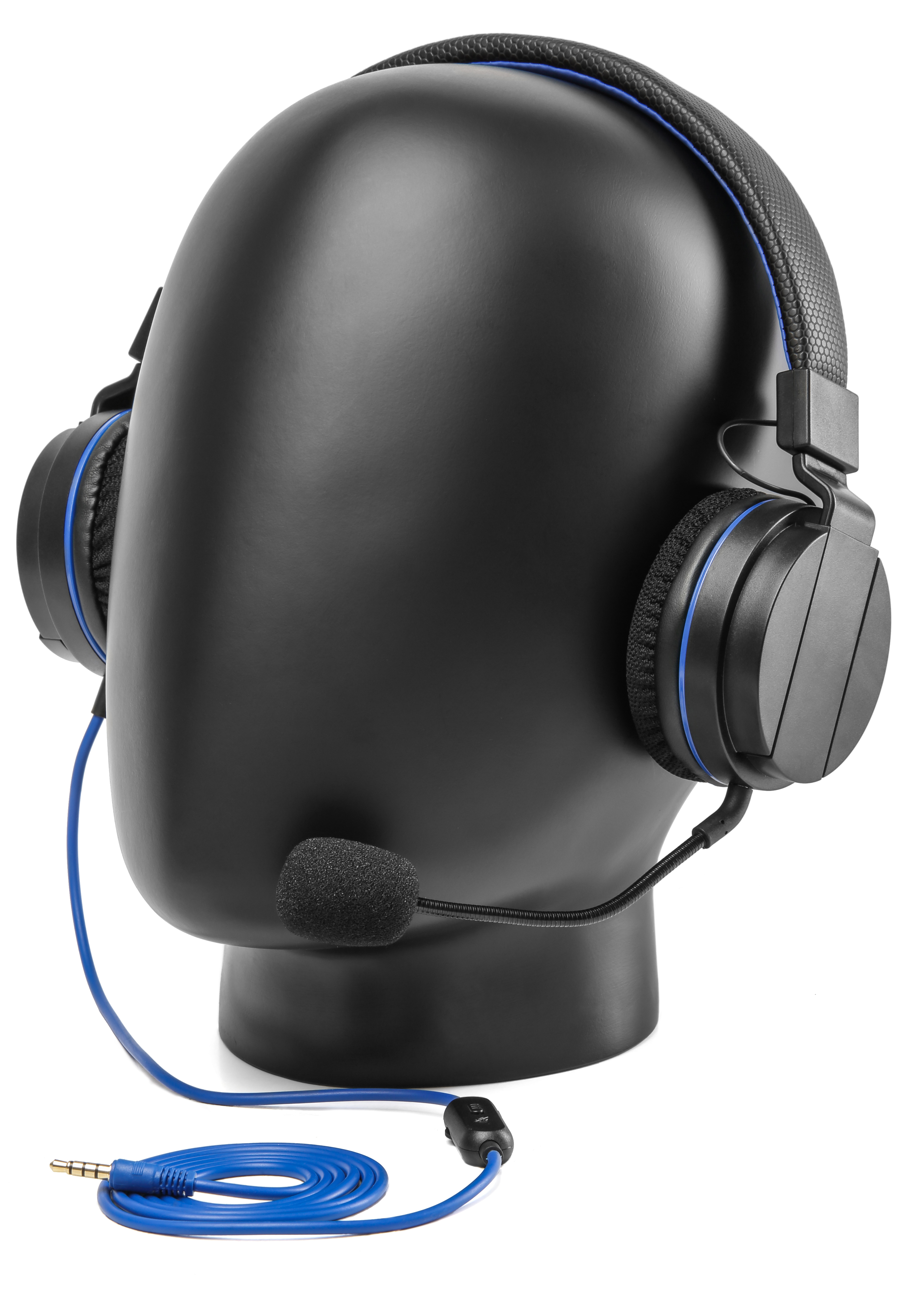 , Gaming SNAKEBYTE Mikrofon Stereo Headset abnehmbaren Headset Schwarz/Blau 4 und On-ear