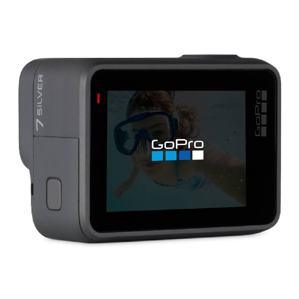 Cámara deportiva - GoPro HERO7 Silver, Vídeo 4k30, 10MP, Wi-Fi, GPS, Bluetooth, Gris oscuro