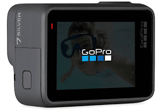 Cámara deportiva - GoPro HERO7 Silver, Vídeo 4k30, 10MP, Wi-Fi, GPS, Bluetooth, Gris oscuro