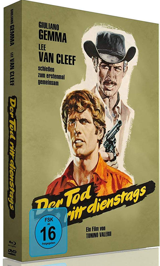 Eine DVD-Hülle mit einem Filmplakat. Es zeigt zwei Männer im Vintage-Stil und deutschen Text.