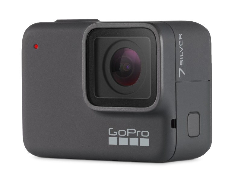 Cámara deportiva - GoPro HERO7 Silver, Vídeo 4k30, 10MP, Wi-Fi, GPS, Bluetooth, Gris oscuro