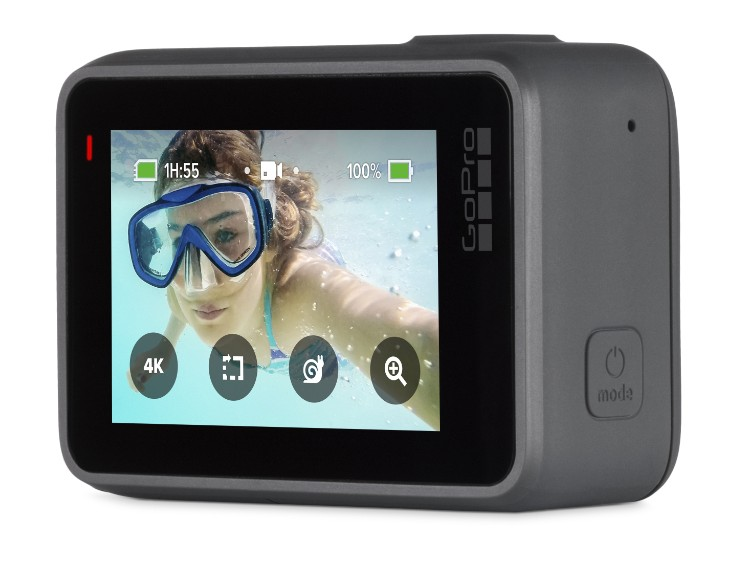 Cámara deportiva - GoPro HERO7 Silver, Vídeo 4k30, 10MP, Wi-Fi, GPS, Bluetooth, Gris oscuro