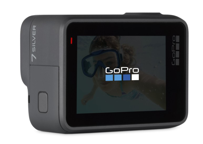 Cámara deportiva - GoPro HERO7 Silver, Vídeo 4k30, 10MP, Wi-Fi, GPS, Bluetooth, Gris oscuro